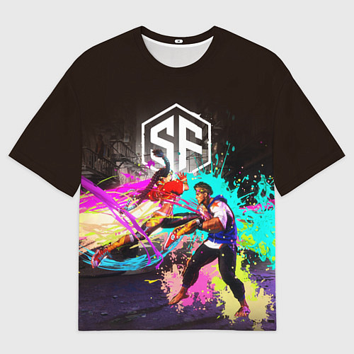 Мужская футболка оверсайз Street Fighter game / 3D-принт – фото 1