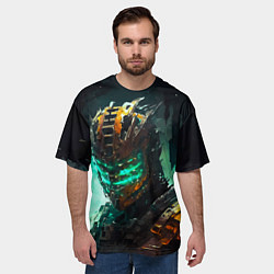 Футболка оверсайз мужская Dead Space horror, цвет: 3D-принт — фото 2