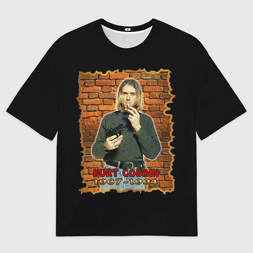 Мужская футболка оверсайз Kurt Cobain 1967 - 1994 / 3D-принт – фото 1