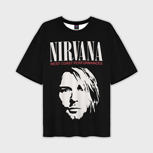 Мужская футболка оверсайз Nirvana - Kurt Cobain / 3D-принт – фото 1