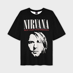 Мужская футболка оверсайз Nirvana - Kurt Cobain