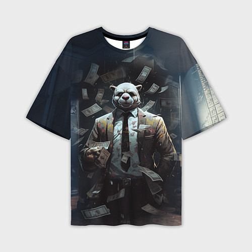Мужская футболка оверсайз Payday 3 animal mask / 3D-принт – фото 1