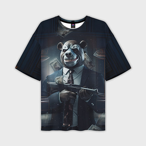 Мужская футболка оверсайз Payday 3 bear / 3D-принт – фото 1