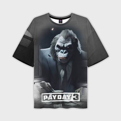 Мужская футболка оверсайз Payday 3 big gorilla / 3D-принт – фото 1