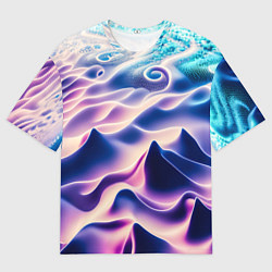 Футболка оверсайз мужская Морское дно абстракция, цвет: 3D-принт