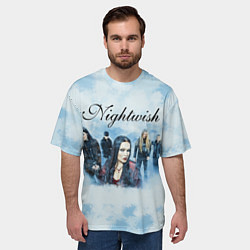 Футболка оверсайз мужская Nightwish band, цвет: 3D-принт — фото 2