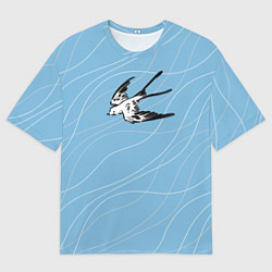 Мужская футболка оверсайз Ласточка Суми-ё