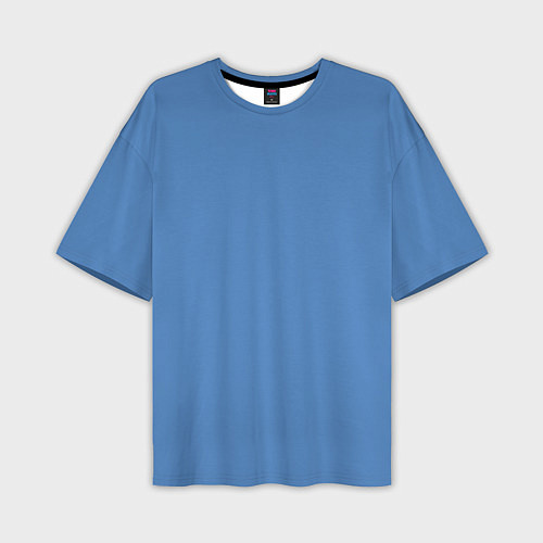 Мужская футболка оверсайз Blue Perennial / 3D-принт – фото 1