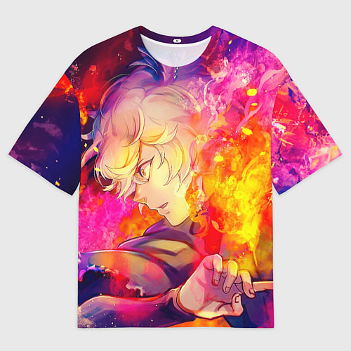 Мужская футболка оверсайз Габимару Адский Рай / 3D-принт – фото 1