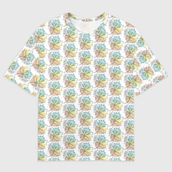 Мужская футболка оверсайз Кленовые листики