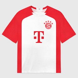 Футболка оверсайз мужская Садио Мане Бавария Мюнхен форма 2324 домашняя, цвет: 3D-принт
