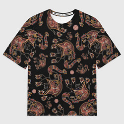 Футболка оверсайз мужская Слон индийский, цвет: 3D-принт