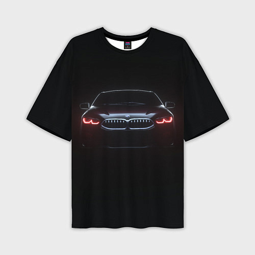 Мужская футболка оверсайз BMW - red eyes / 3D-принт – фото 1