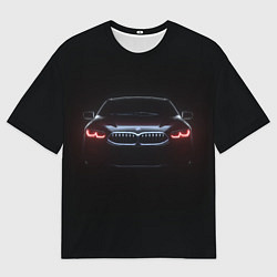 Футболка оверсайз мужская BMW - red eyes, цвет: 3D-принт