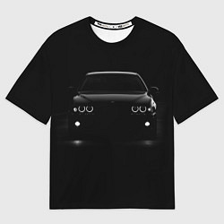 Футболка оверсайз мужская BMW in the dark, цвет: 3D-принт