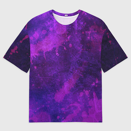 Мужская футболка оверсайз Текстура - Purple explosion / 3D-принт – фото 1