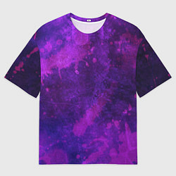 Мужская футболка оверсайз Текстура - Purple explosion
