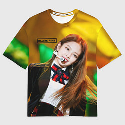 Футболка оверсайз мужская Blackpink Jennie Kim, цвет: 3D-принт