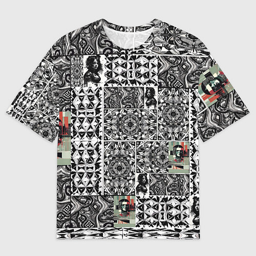 Мужская футболка оверсайз Орнамент древних цивилизаций / 3D-принт – фото 1