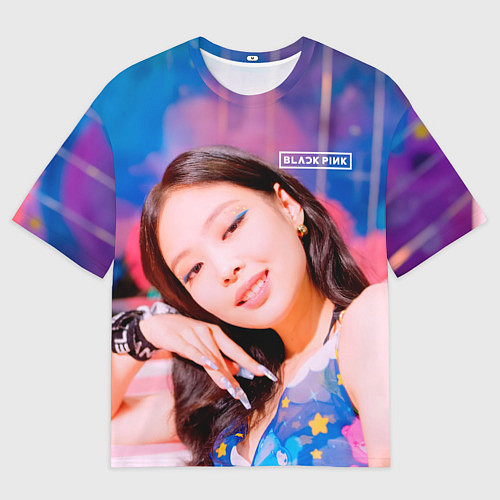 Мужская футболка оверсайз BlackPink Gorgeous Jennie / 3D-принт – фото 1