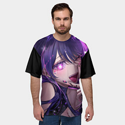 Футболка оверсайз мужская Oshi no ko - ай хошино, цвет: 3D-принт — фото 2