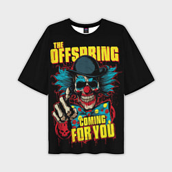 Мужская футболка оверсайз Offspring clown and skull