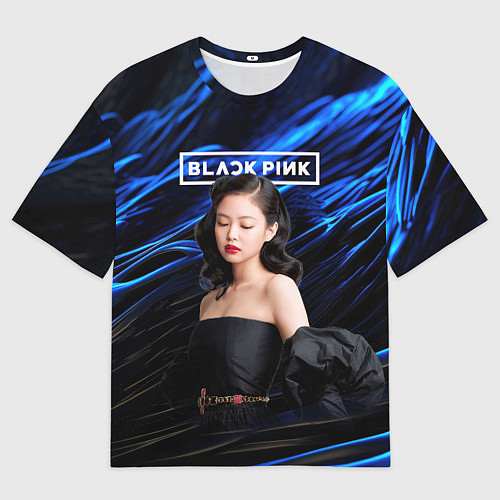 Мужская футболка оверсайз BlackPink Jennie / 3D-принт – фото 1