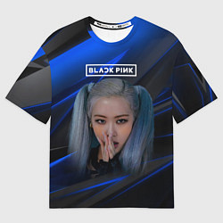 Футболка оверсайз мужская Rose Blackpink kpop, цвет: 3D-принт