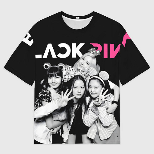 Мужская футболка оверсайз Blackpink funny girls / 3D-принт – фото 1