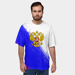 Футболка оверсайз мужская Патриот Рф Герб, цвет: 3D-принт — фото 2