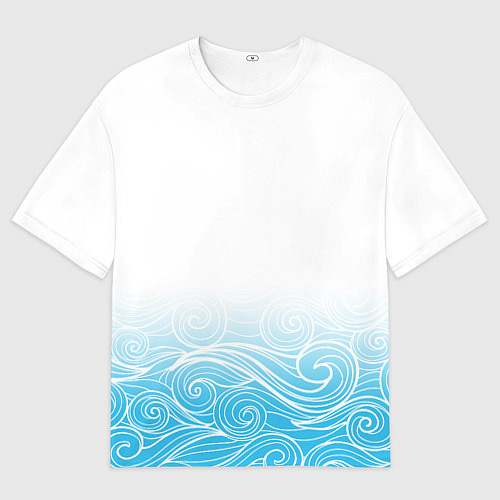 Мужская футболка оверсайз Гинтама текстура / 3D-принт – фото 1