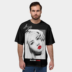 Футболка оверсайз мужская Blackpink Lisa Autograph, цвет: 3D-принт — фото 2