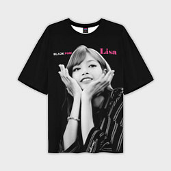 Мужская футболка оверсайз Blackpink Lisa gesture of love