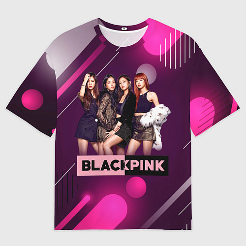 Мужская футболка оверсайз Kpop Blackpink / 3D-принт – фото 1