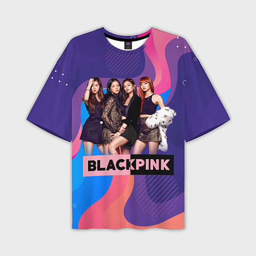 Мужская футболка оверсайз K-pop Blackpink girls / 3D-принт – фото 1