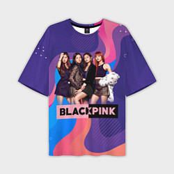 Мужская футболка оверсайз K-pop Blackpink girls