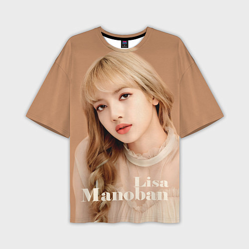 Мужская футболка оверсайз Blackpink Lisa blonde / 3D-принт – фото 1