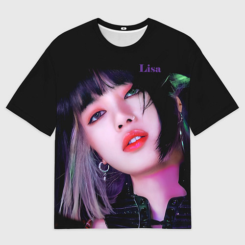 Мужская футболка оверсайз Blackpink Lisa brunette / 3D-принт – фото 1