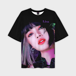 Мужская футболка оверсайз Blackpink Lisa brunette