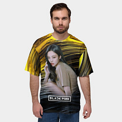 Футболка оверсайз мужская Blackpink Jennie, цвет: 3D-принт — фото 2