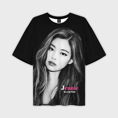 Мужская футболка оверсайз Jennie Kim Blackpink / 3D-принт – фото 1