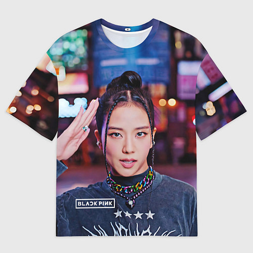 Мужская футболка оверсайз Jisoo blackpink / 3D-принт – фото 1