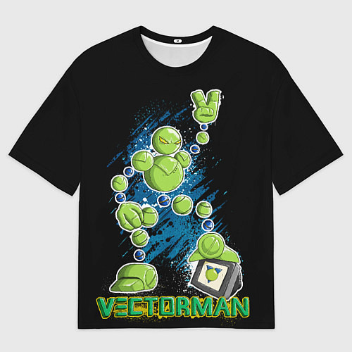 Мужская футболка оверсайз Vectorman / 3D-принт – фото 1