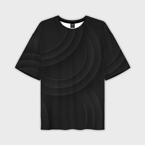 Мужская футболка оверсайз Объемный паттерн c кругами / 3D-принт – фото 1