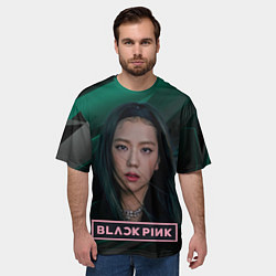 Футболка оверсайз мужская Blackpink beautiful singer Rose, цвет: 3D-принт — фото 2