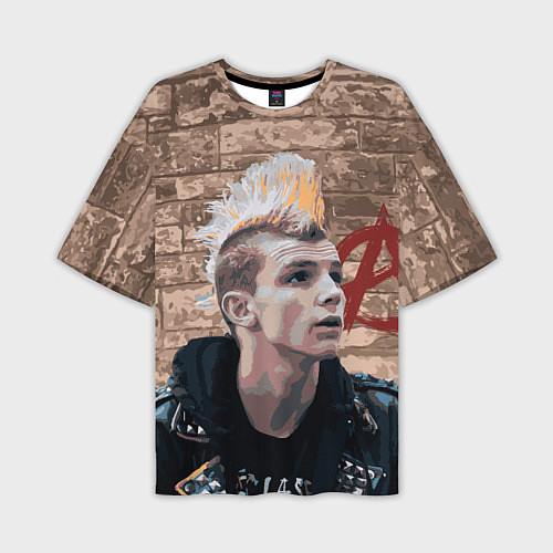 Мужская футболка оверсайз Молодой панк / 3D-принт – фото 1