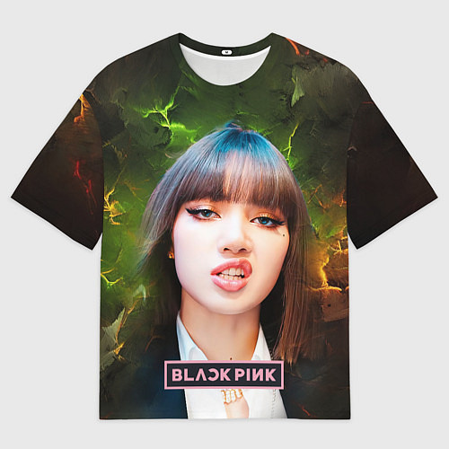 Мужская футболка оверсайз Blackpink Lisa / 3D-принт – фото 1