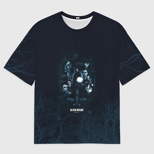 Мужская футболка оверсайз Персонажи Alan Wake / 3D-принт – фото 1