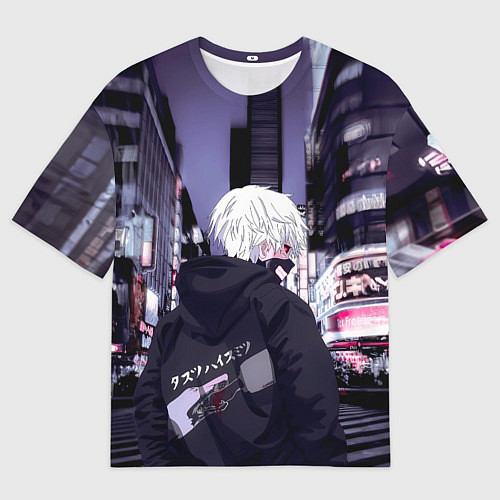 Мужская футболка оверсайз Kaneki Ken / 3D-принт – фото 1