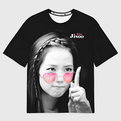 Футболка оверсайз мужская Blackpink Jisoo Attention sign, цвет: 3D-принт